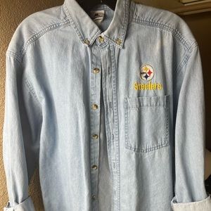 Steelers button up shirt